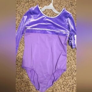 Danskin leotard size 14-16 with matching ponytail holder
